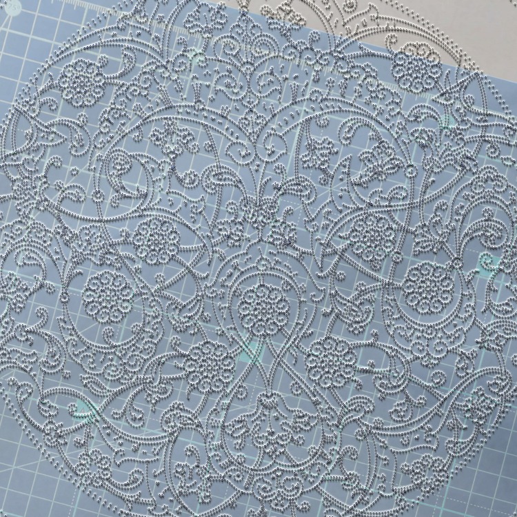 Perforated Stencil 40 cm. - Baba Nakkaş Classic Iznik 15th century Lotus Hatayi Motif