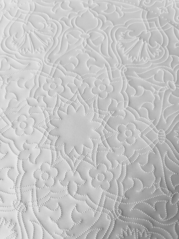 Hazır Şablon Desen 25 cm. - Rumi Karanfil Motifli Çini Deseni