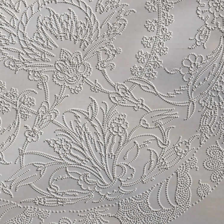Perforated Stencil 30 cm. - Classic Iznik 1545 Symmetrical Hyacinth Hatayi Tile Plate Pattern