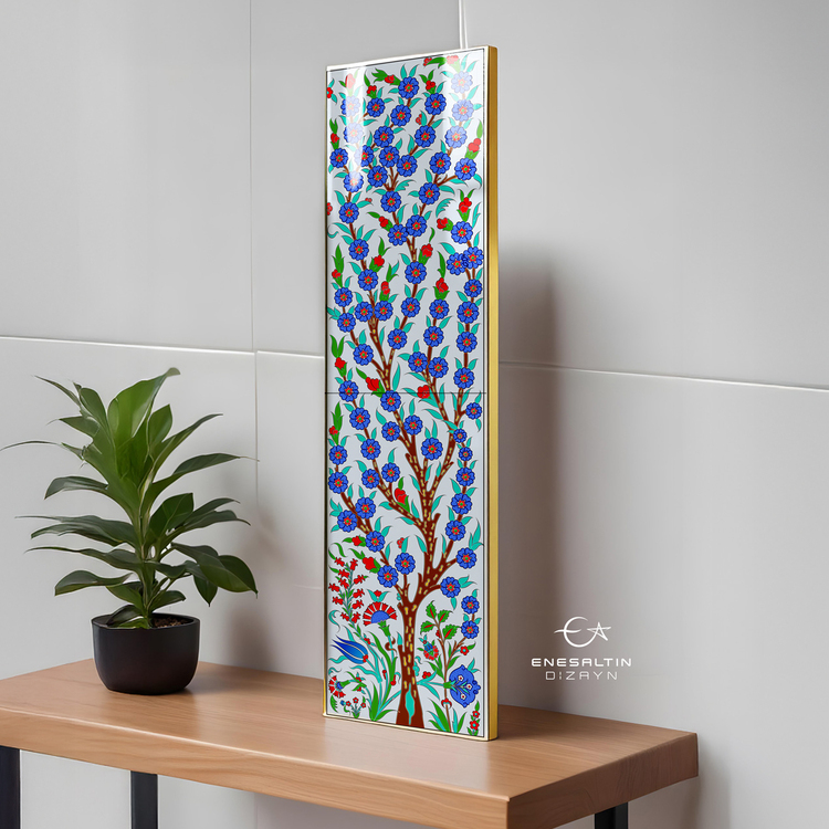 Perforated Stencil 15x60 cm. - Tree of Life Tile Pattern