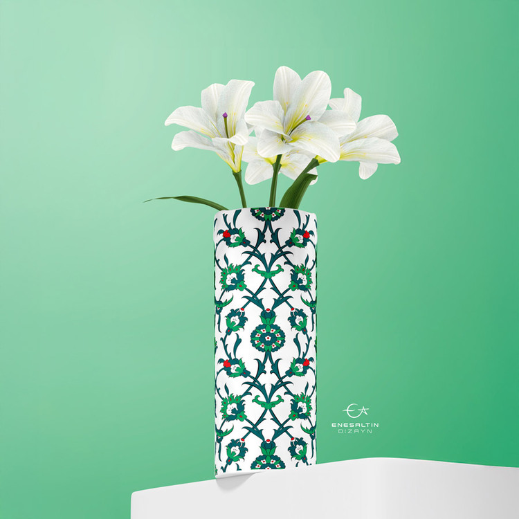 Perforated Stencil 20x40 cm. -  Hatayi Ivy Tile Pattern