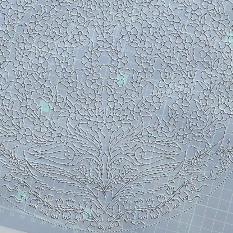 Perforated Stencil 30 cm. - Tile Plate Pattern with Tree of Life Motif