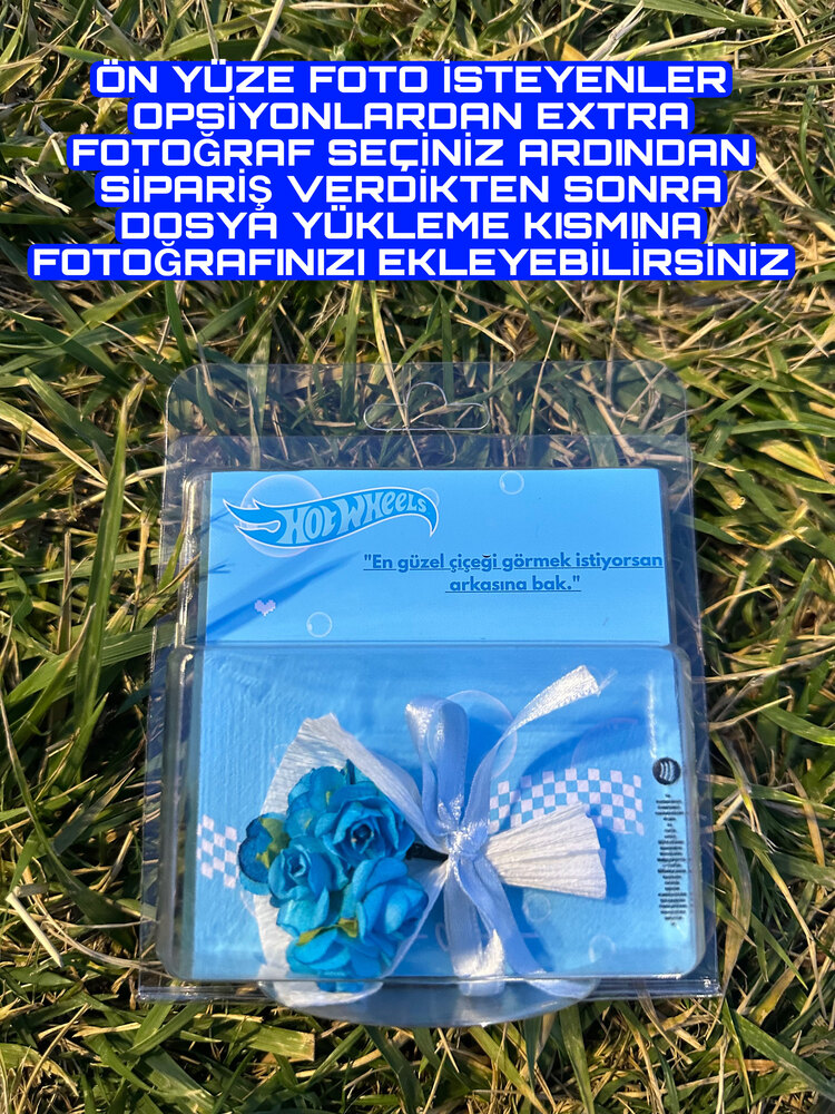 Kişiye Özel Tasarımlı Aynalı Hot Wheels Çiçek Buketi  09