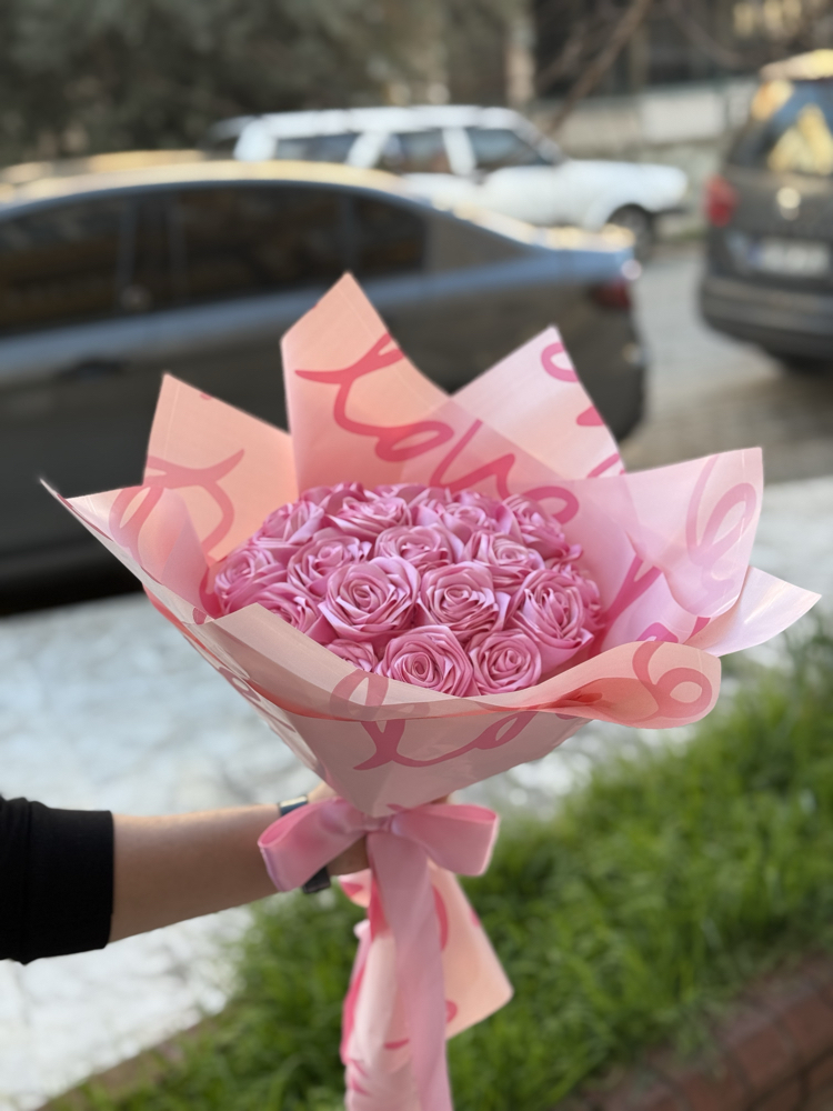 Pembe Çiçek Buketi