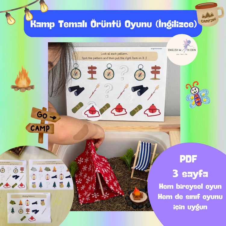 Kamp Temalı Örüntü Oyunu (İngilizce)