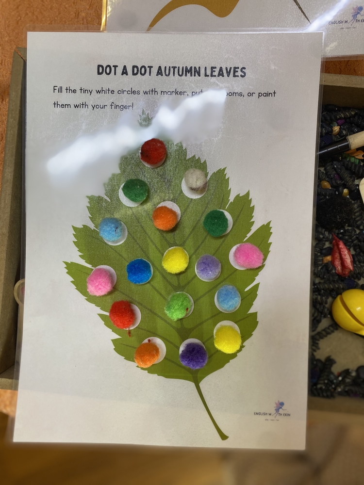 Autumn Leaves: Dot a Dot Activity