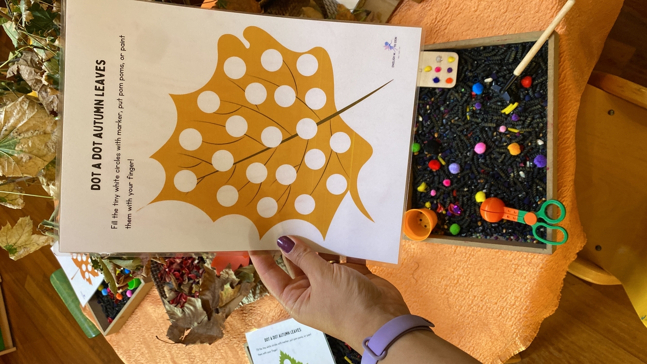 Autumn Leaves: Dot a Dot Activity