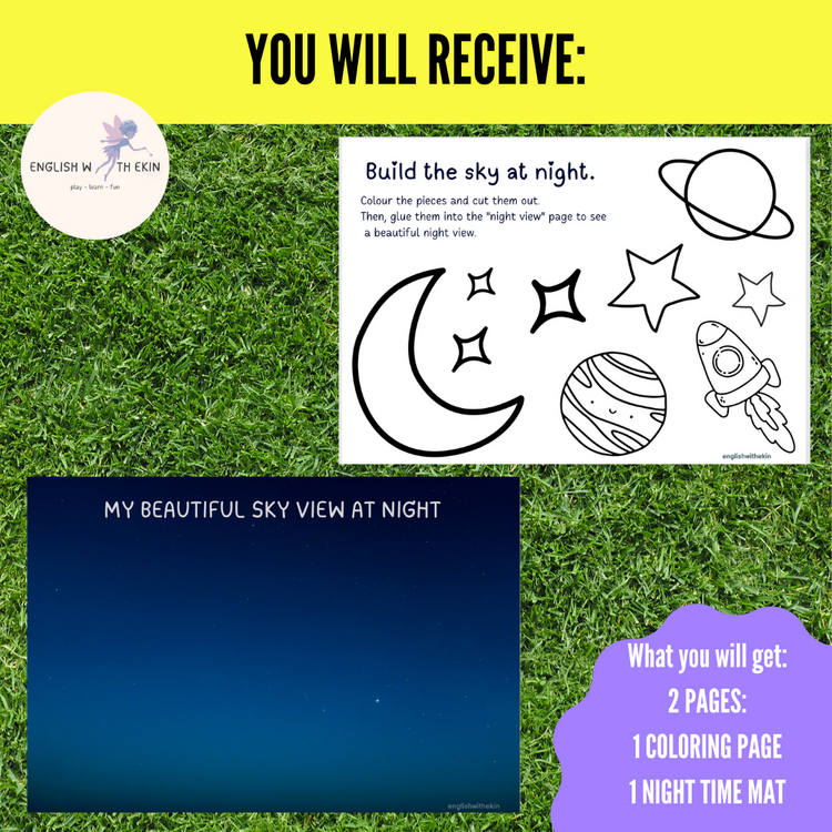 Build The Sky At Night - Cut & Paste Activity