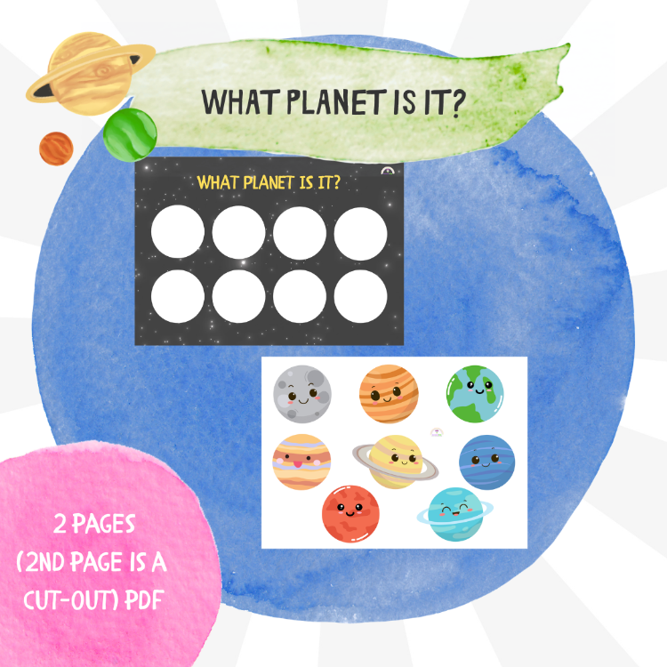 WHAT PLANET IS IT? – Cut & Match Uzay Etkinliği (PDF)