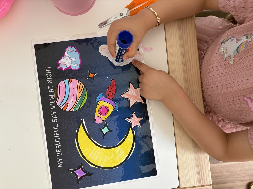 Build The Sky At Night - Cut & Paste Activity