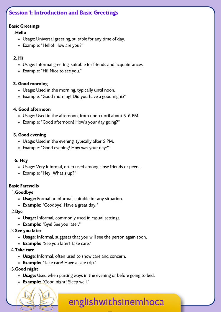 English Vocabulary Booster A1–A2 Level