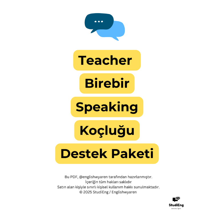 ️ 1:1 Konuşma Koçluğu – Birebir Destek Paketi