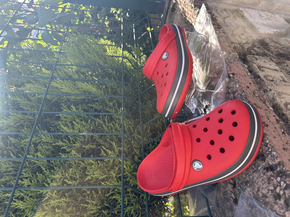 CROCS KIRMIZI~GRİ