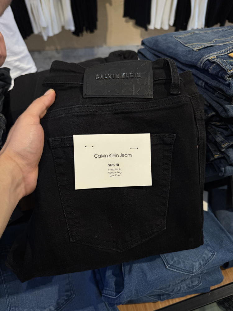 Calvin klein taşlı siyah kot ultra premium 
