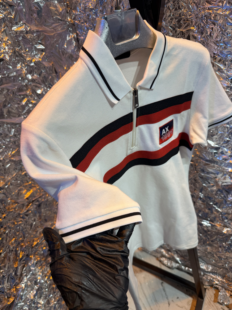 Armani polo yaka premium beyaz (bayi modeli)