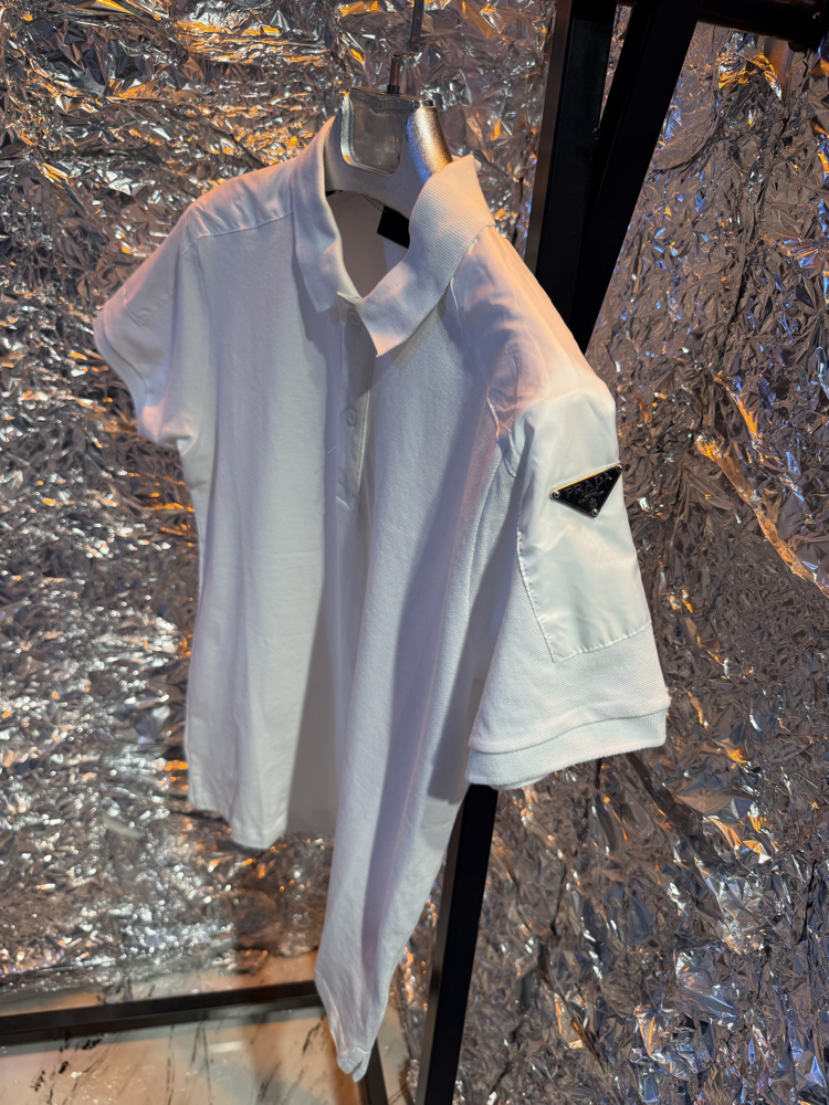 Prada kol plak logo beyaz ultra premium 