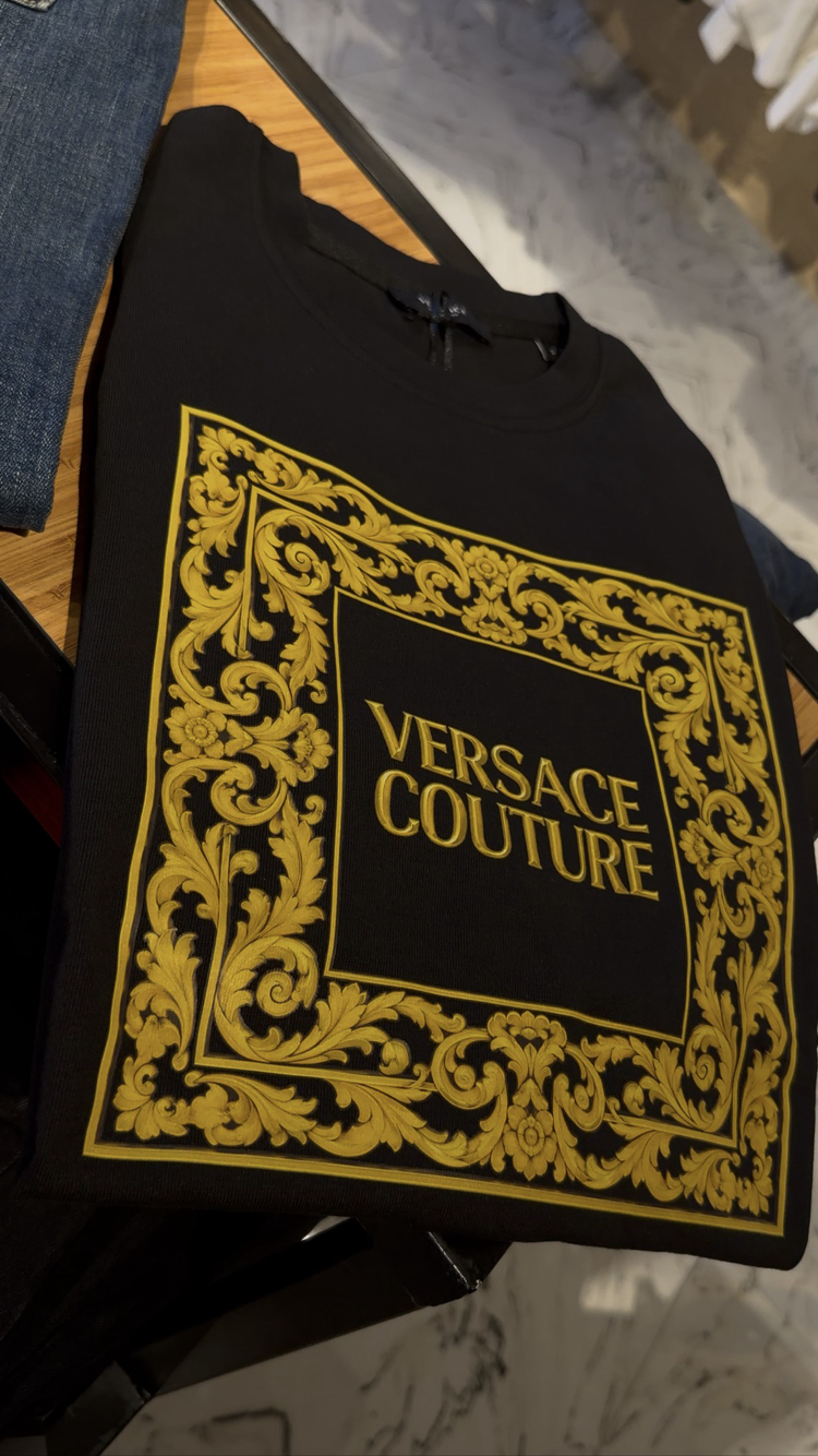 Versace sarmaşık logo ultra premium siyah (ithal)