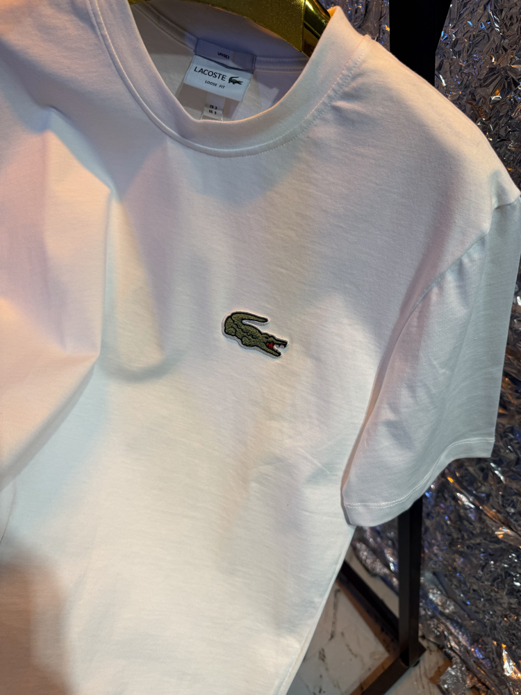 Lacoste Bigg logo ultra premium beyaz