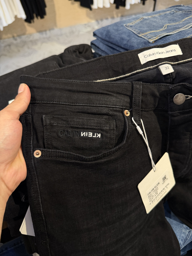 Calvin klein taşlı siyah kot ultra premium 