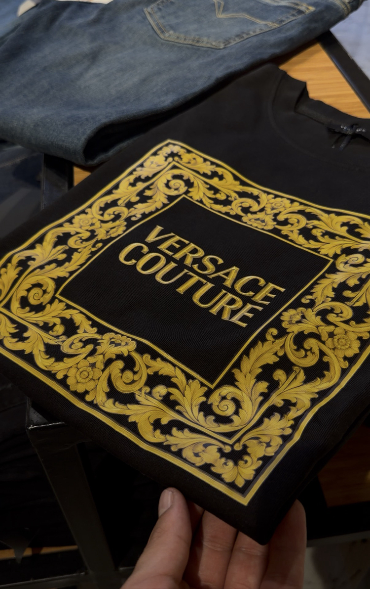 Versace sarmaşık logo ultra premium siyah (ithal)