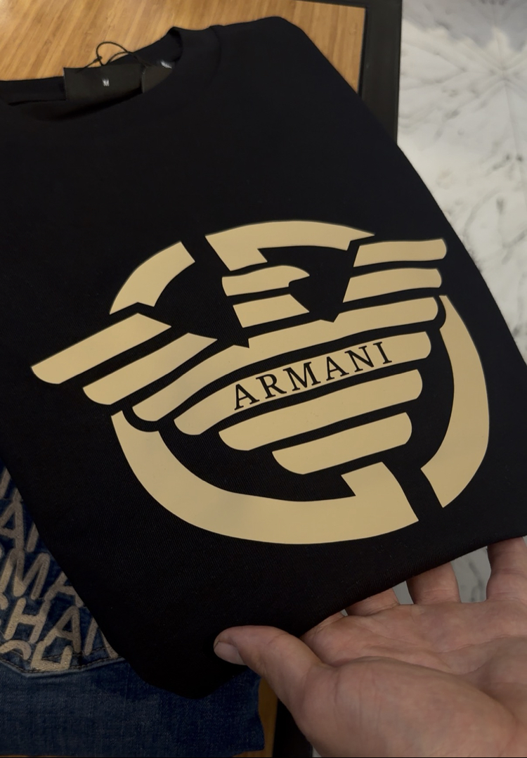 Armani new logo ultra premium 2026 siyah