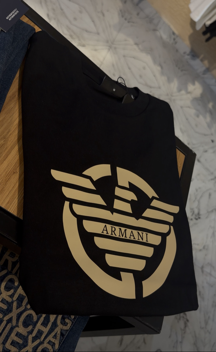 Armani new logo ultra premium 2026 siyah