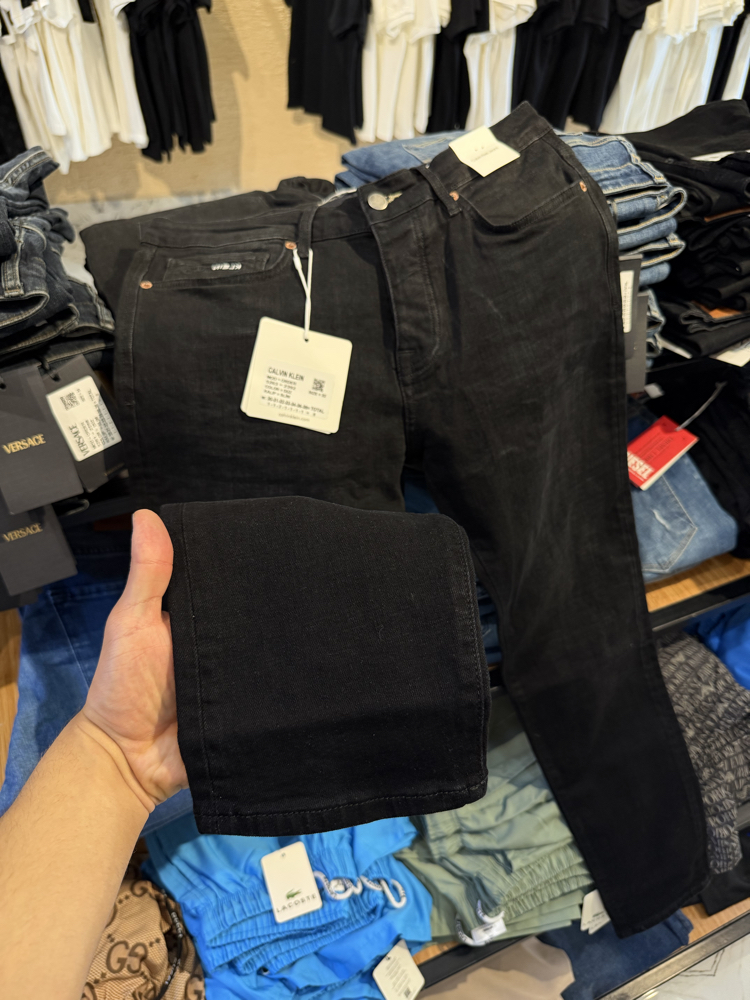 Calvin klein taşlı siyah kot ultra premium 
