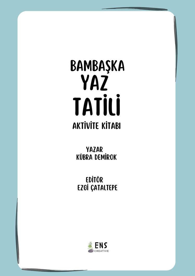 Bambaşka Yaz Tatili Aktivite Kitabı