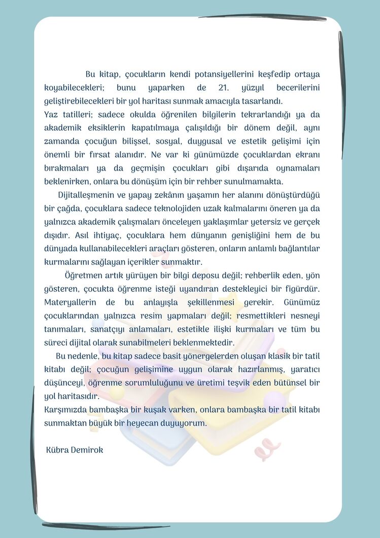 Bambaşka Yaz Tatili Aktivite Kitabı