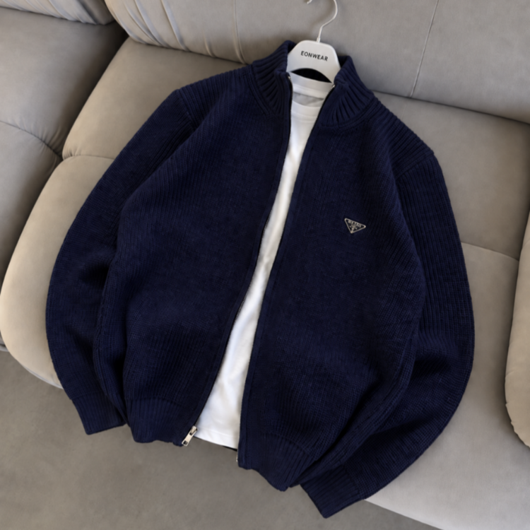 Prada Tam Fermuar Triko Premium
