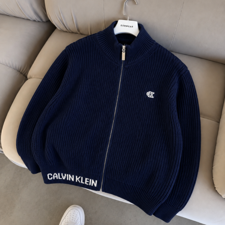 Calvin Klein Tam Fermuar Triko Premium