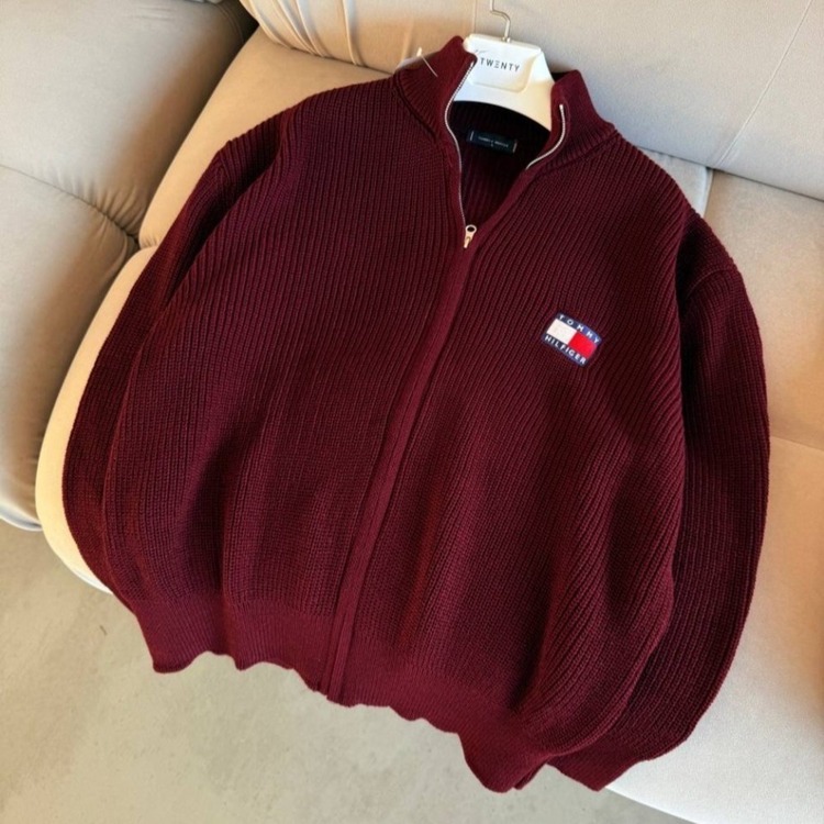Tommy Hilfiger Tam Fermuar Triko Premium
