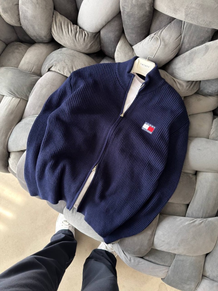 Tommy Hilfiger Tam Fermuar Triko Premium