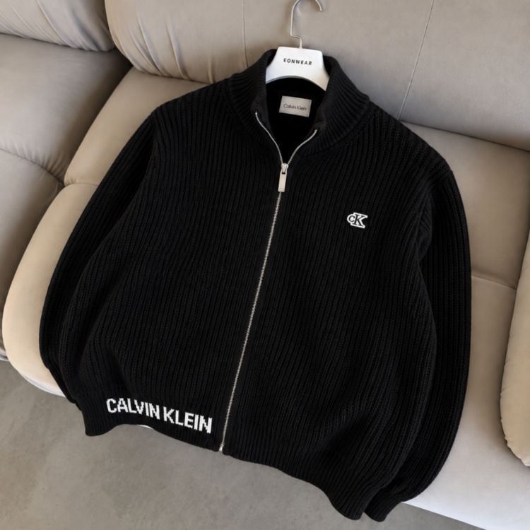 Calvin Klein Tam Fermuar Triko Premium