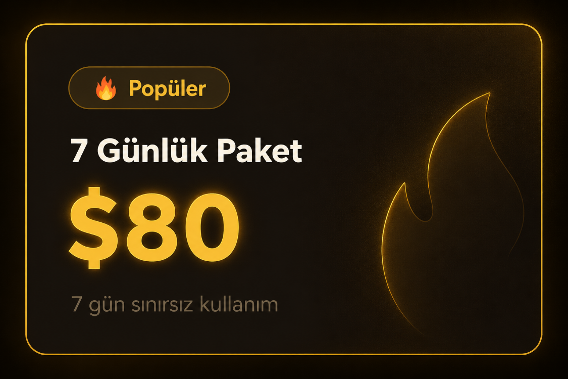 Popüler 7 Günlük Paket