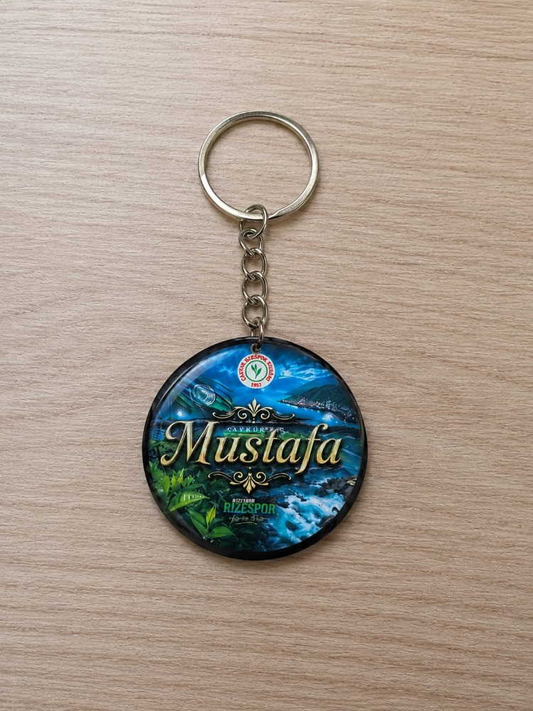Kişiye Özel Epoksi Anahtarlık – İsim Baskılı El Yapımı Hediyelik (4 cm)