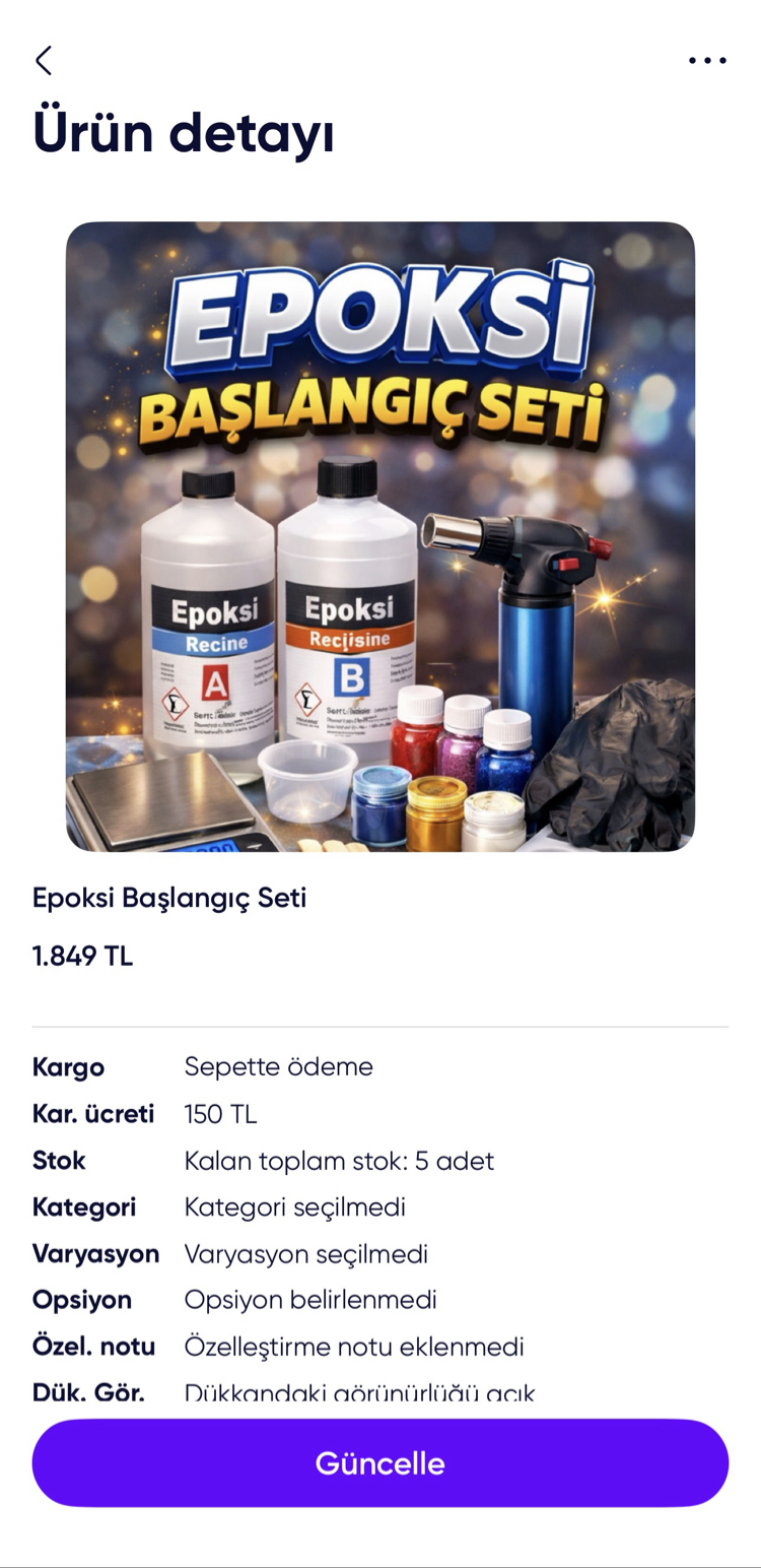 Rehber Hediyeli Epoksi Başlangıç Seti