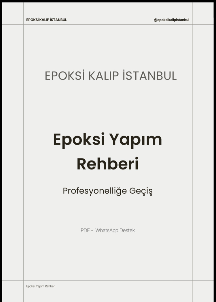 Epoksi Yapım Rehberi Profesyonel