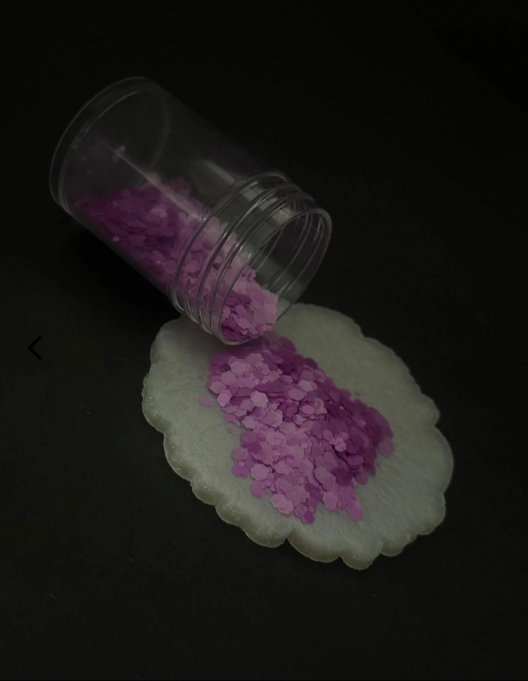 Epoksi Süsleme Glitter Neon Mor Renk 5 Gram