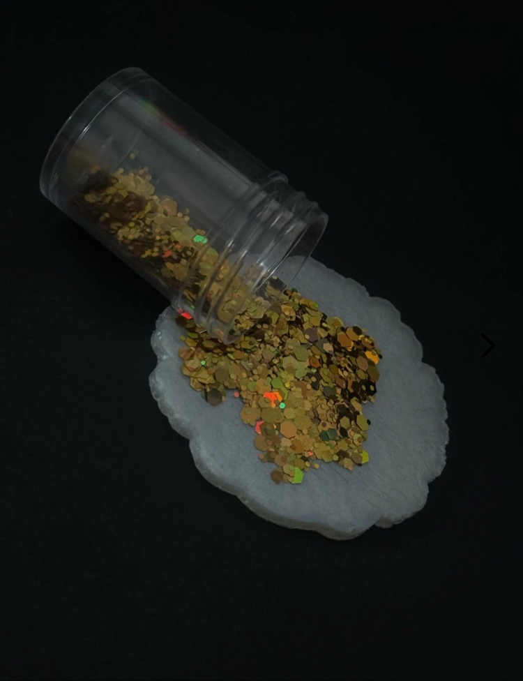 Epoksi Süsleme Glitter Gold Renk 5 Gram