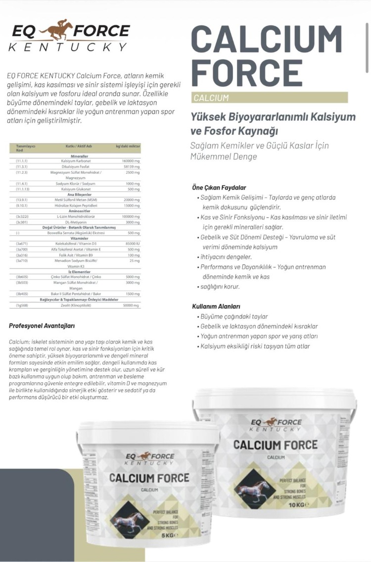 CALCIUM FORCE 5KG EQ FORCE KENTUCKY