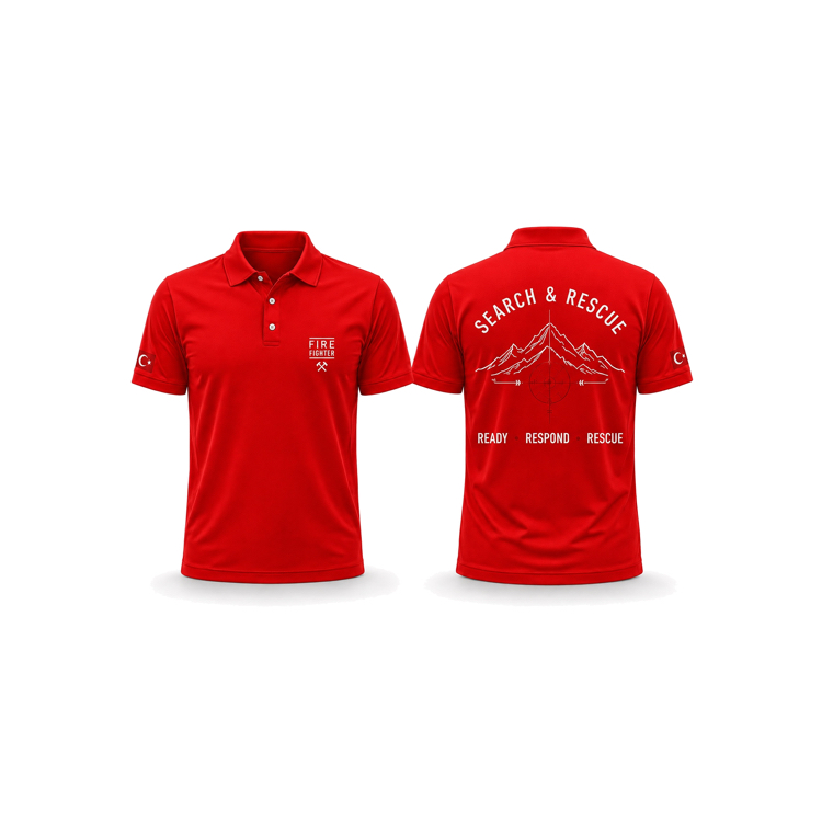 Search & Rescue Polo Yaka Tişört