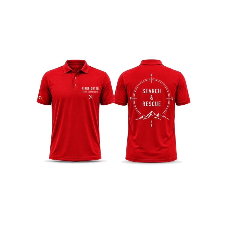 Search & Rescue Polo Yaka Tişört