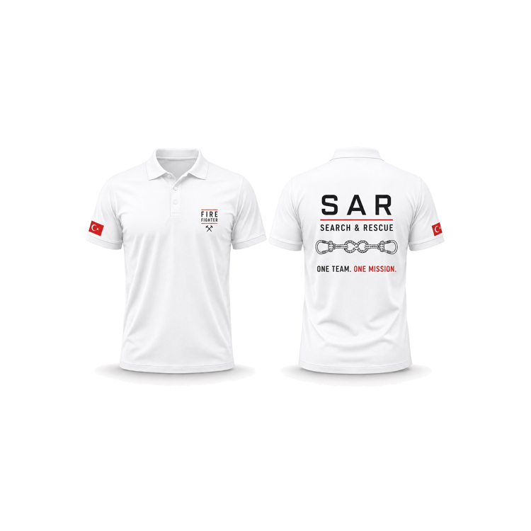 Search & Rescue Polo Yaka Tişört