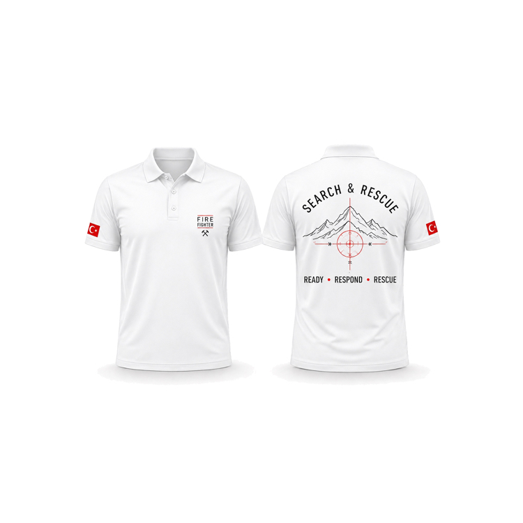 Search & Rescue Polo Yaka Tişört