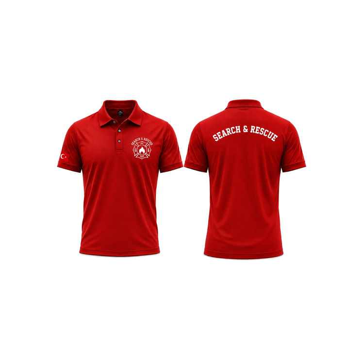 Search & Rescue Polo Yaka Tişört