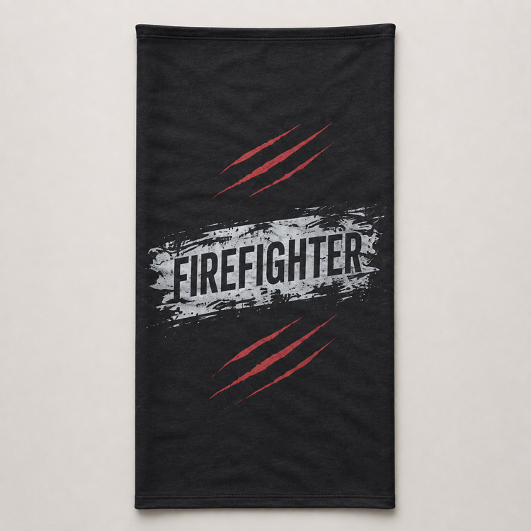Firefighter Pençe Desenli Siyah Buff Boyunluk