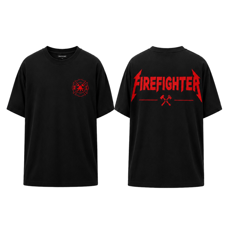 Firefighter Oversize Tişört