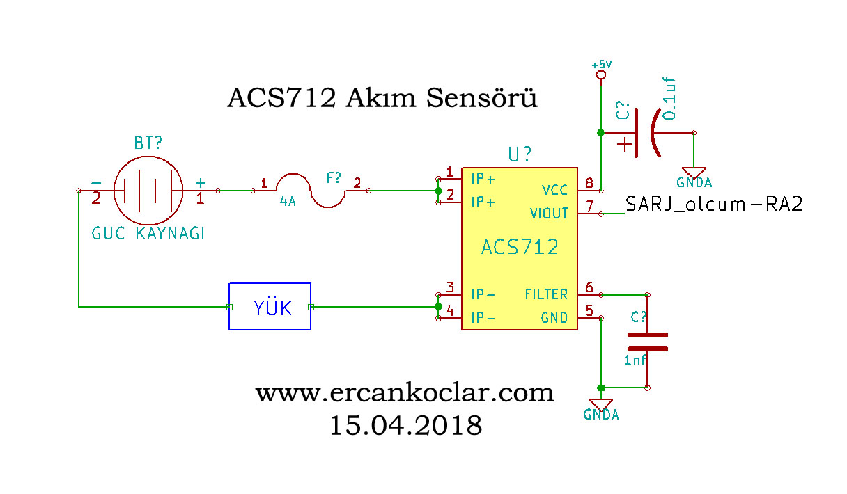 ACS712 Akım Sensörü MikroC Kütüphanesi