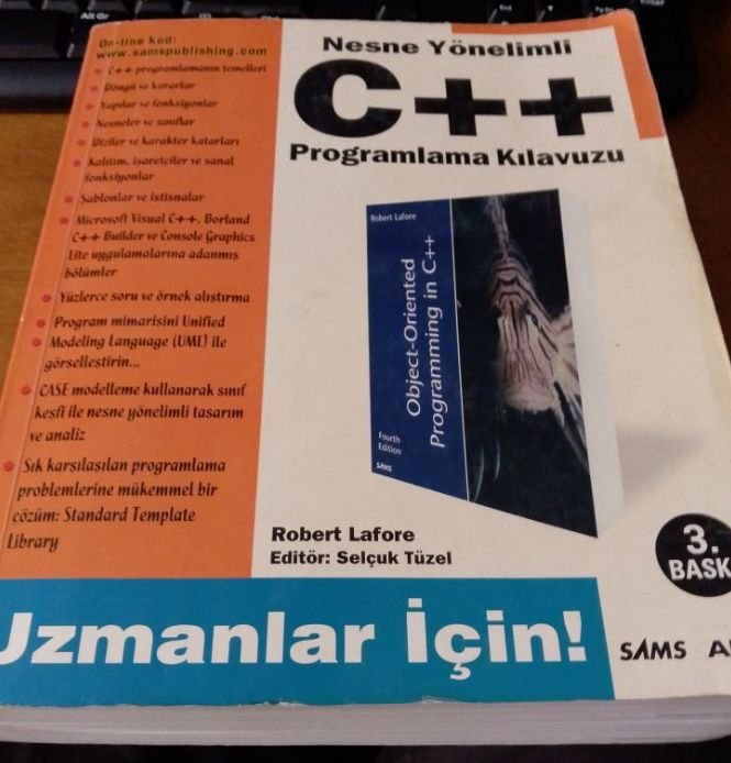 Nesne Yönelimli C++ Programlama Kitabı